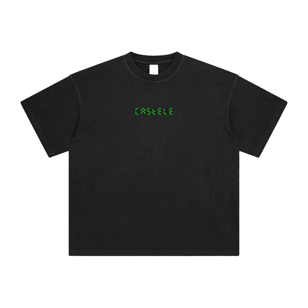 DIGITAL BLACK ENZYME WASH TEE