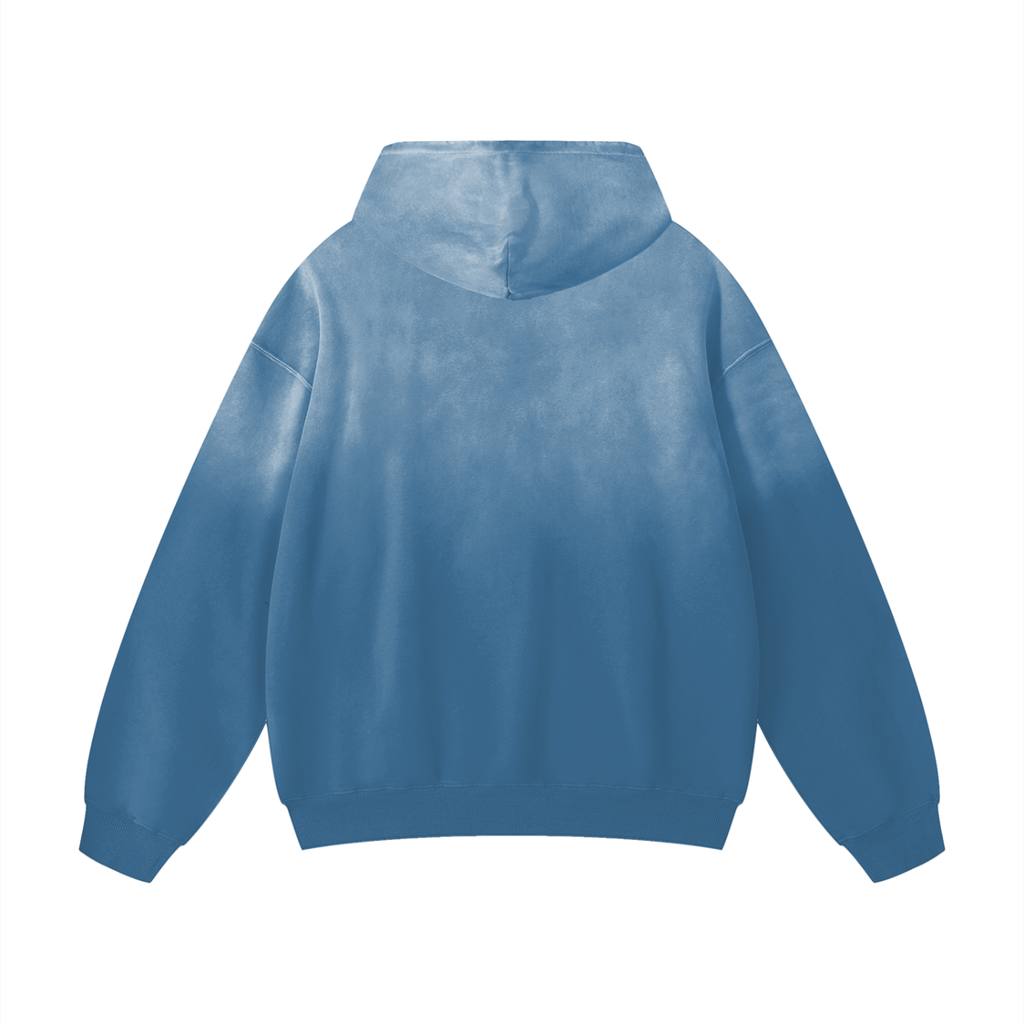 CUTOUT HEAVYWEIGHT SUNFADE HOODED SWEATSHIRT