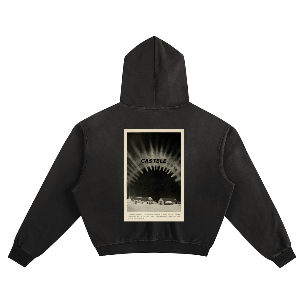 BOREALIS SUNFADE BOXY HOODED SWEATSHIRT
